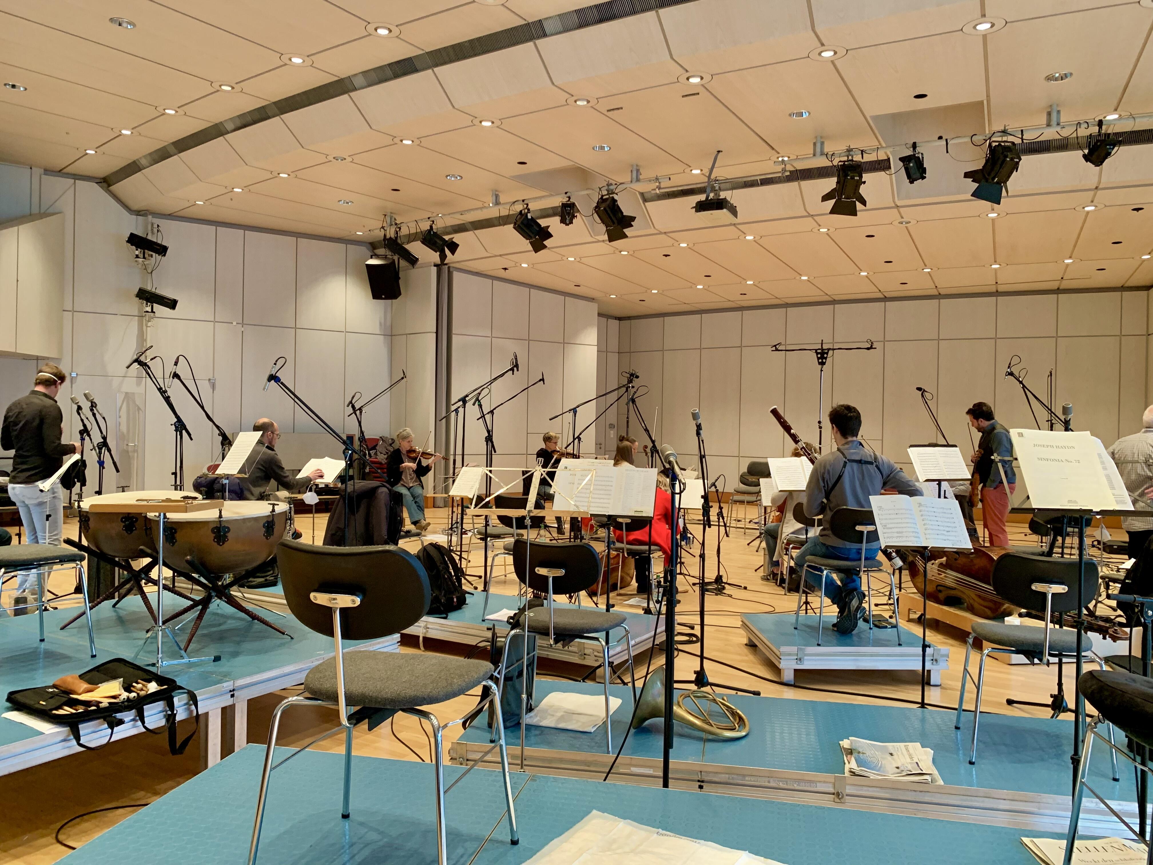 ハイデルベルク交響楽団が頻繁にリハーサル、録音で使用する、ハイデルベルク郊外の公民館。